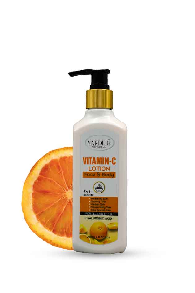 Yardlie Vitamin C Face & Body Lotion – Glowing, Bright & Hydrating Daily Moisturizer