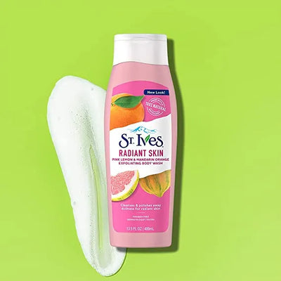 St. Ives Pink Lemon & Mandarin Orange Body Wash – Refreshing & Glow Boosting