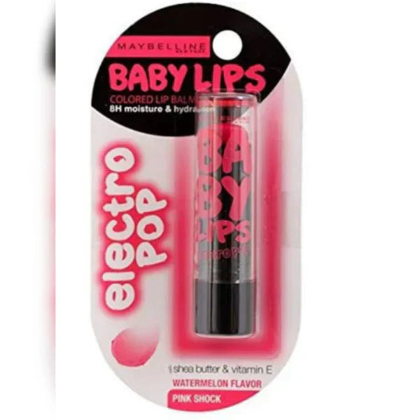 Maybelline Baby Lips Electro Pop Lip Balm – Pink Shock | 8H Moisture & Hydration