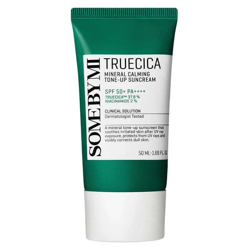 SOME BY MI Truecica Mineral Calming Tone-Up Suncream SPF50+ – Bright & Soothing