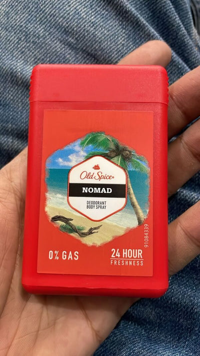 Old Spice Nomad Deodorant Body Spray – 24-Hour Freshness, 0% Gas