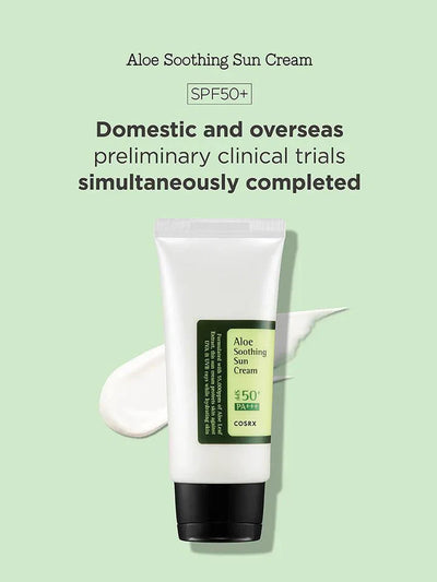 COSRX Aloe Soothing Sun Cream SPF50+ PA+++ | Hydrating Daily Sunscreen