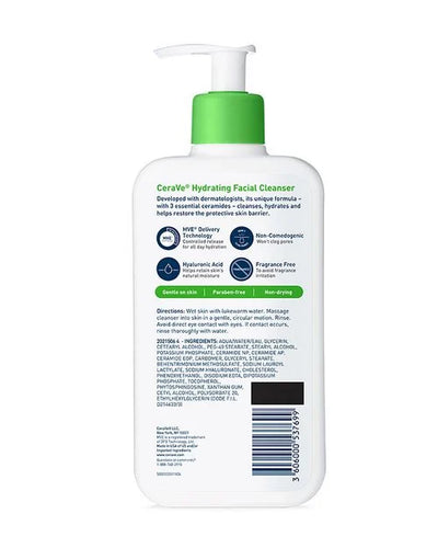 Cerave Hydrating Facial Cleanser - Rougecosmetics