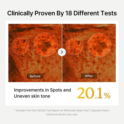 Medicube Deep Vita C Capsule Cream – 50ml | Brightening & Hydrating Vitamin C Cream