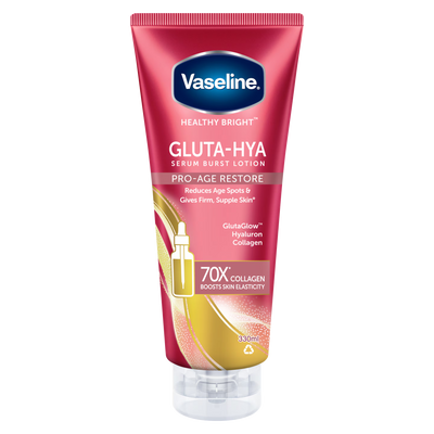 Vaseline Healthy Bright Gluta-Hya Serum Burst UV Lotion – Flawless Bright 330 ml