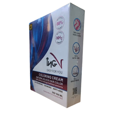 INGV Easy For You Coloring Cream – Ammonia-Free Nourishing Crème Hair Color (500ml + 500ml)