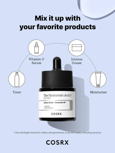 COSRX The Hyaluronic Acid 3 Serum – Intense Hydration & Plump Skin
