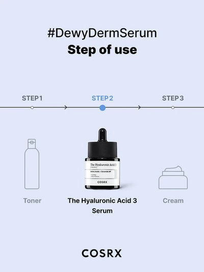 COSRX The Hyaluronic Acid 3 Serum – Intense Hydration & Plump Skin
