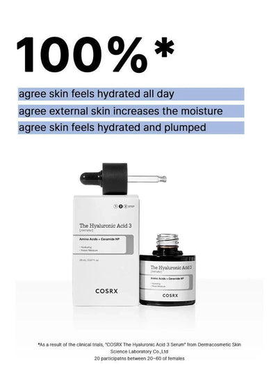 COSRX The Hyaluronic Acid 3 Serum – Intense Hydration & Plump Skin